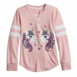 Girl's Plus Size Miss Chievous Lace Up Sequined Graphic Sweatshirt - XXL Plus